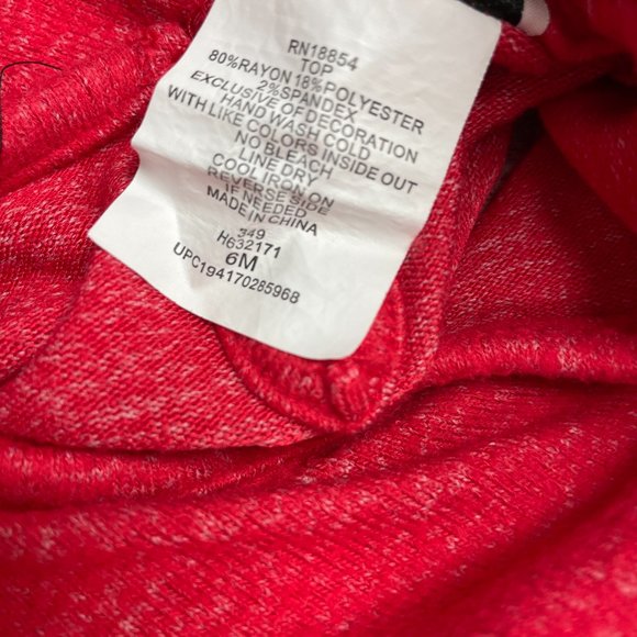 Rare Editions Christmas Snowman Joy Applique Outfit Set - Size 6 Months - Picture 6 of 10